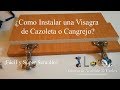 COMO INSTALAR UNA BISAGRA O CAZOLETA CANGREJO - DISEÑO Y ACABADO D´CARLOS