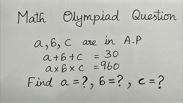 Chinese Math Olympiad Question | You Should Be Able To Solve This! Arithmetic Progression