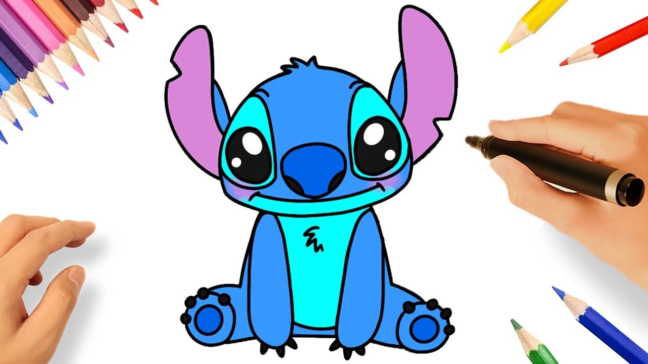 COMO DIBUJAR A STITCH I muy facil 