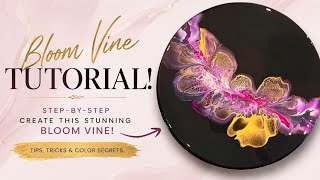 #520 Full Bloom Vine Fluid Art Tutorial! #art #fluidart