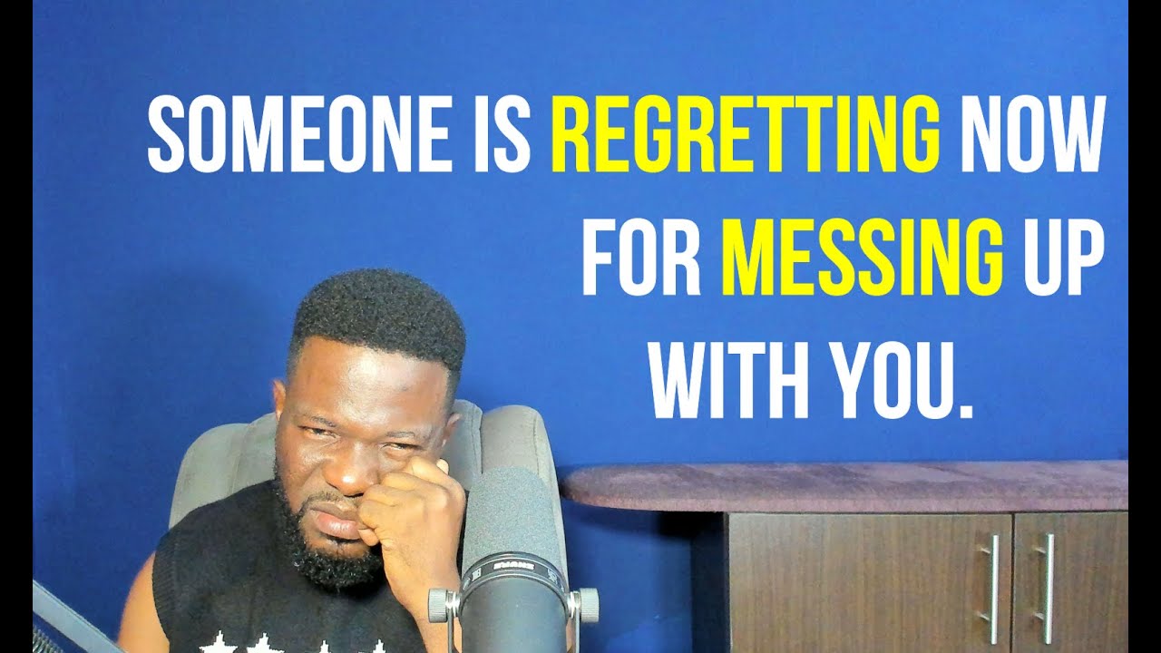 Кто-то теперь сожалеет о том, что тебя подвел.