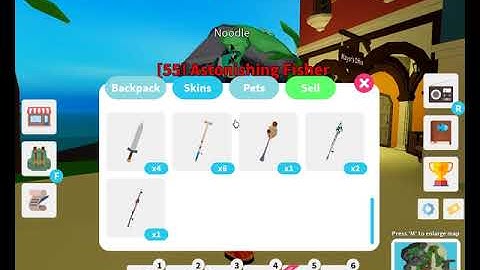 Show Inventory in Fishing simulator