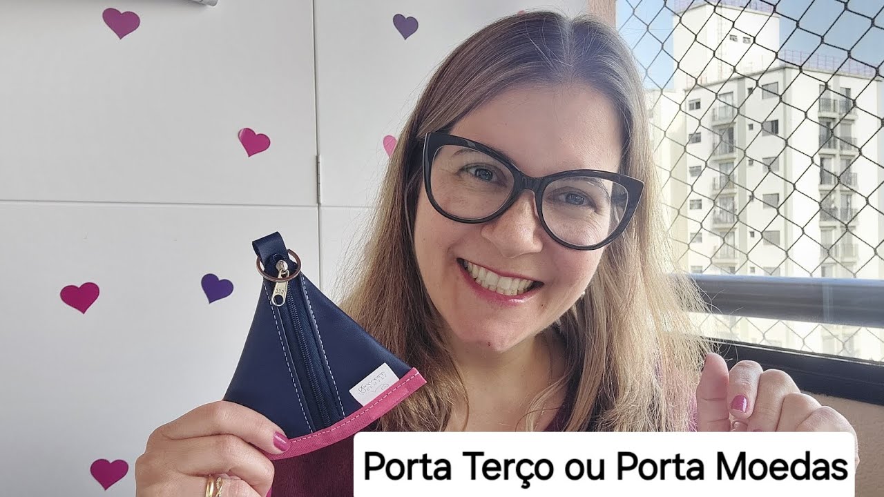 Porta Terço ou Porta Moedas! 🩷📿      Com molde no vídeo