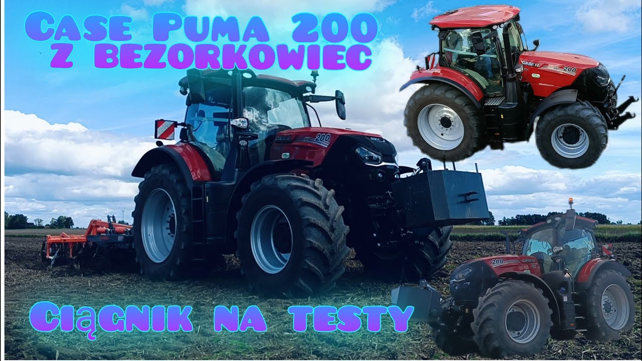 😯😯Ciągnik na testy case Puma 200 z bezorkowcem😯😯 