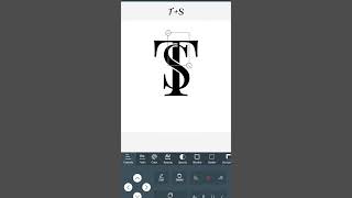 T+S logo name   ,😍 🔥🔥😍. logo kaise banaye,, graphic design in logo  maker #viral #logo #short screenshot 1