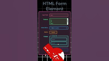 HTML Form Elements | Web Tech | #shorts #viralshorts #coding