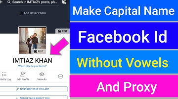 How to create capital letters name facebook id new trick