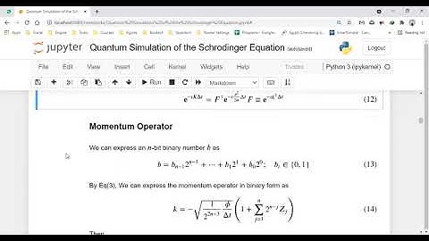 Quantum Simulation of the Schrodinger Equation using IBM