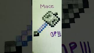 Mace | minecraft| #minecraftshorts #drawing #op