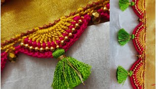 Saree Kuchu 58 / ಸೀರೆ ಕುಚ್ಚು / Bridal Saree Kuchu tutorial for beginners / Siri Creations