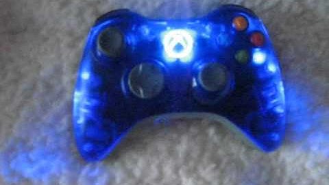 blue led xbox controller mod