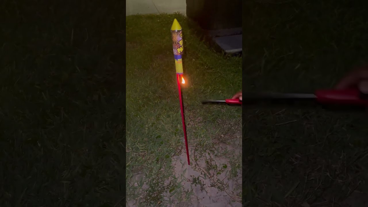 Firework Rocket Gone Wrong 