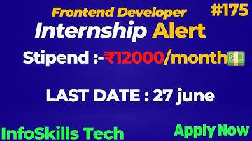Frontend Developer Internship