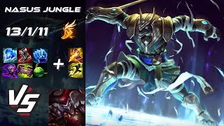 JUNGLE Nasus vs Shaco - NA Grandmaster Patch 26.12