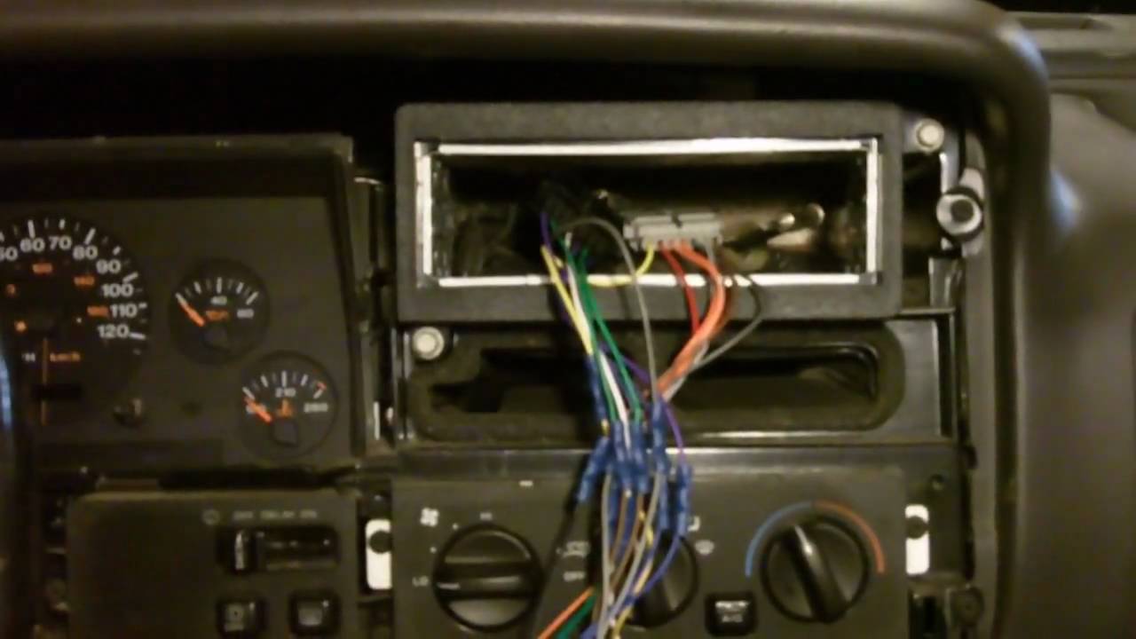 How To Install An Aftermarket Radio Into A 1996 1998 Jeep Grand Cherokee