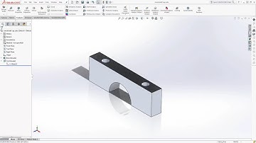 SOLIDWORKS TUTORIAL Cranckshaft Caps | V6 Engine (part 5)
