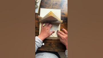 Book Folding Pattern—i call this one planet krypton. #bookfolding #bookfoldingart #artwork