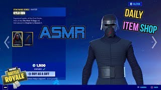 ASMR 🎄 Fortnite NEW Kylo Ren Star Wars Skin! Daily Item Shop Update 🎮🎧 Relaxing Whispering 😴💤 screenshot 3