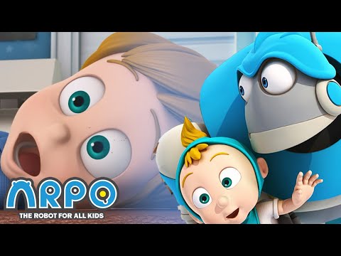 Arpo the Robot | Joey is SICK!! +MORE FULL EPISODES | Compilation | Funny Cartoons for Kids