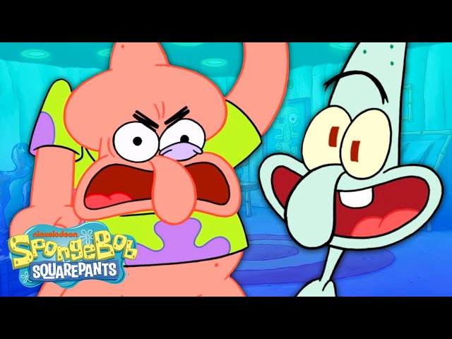 Patrick's New Roommate Squidward! ⭐️❤️🦑 | Pat Hearts Squid | SpongeBob class=