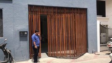 Swing folding gate automation in adajan done by Krishna home automation +919016042525