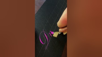 Calligrapher David Grimes Practices A Meditative Style Of Hand Lettering Called Engrosser