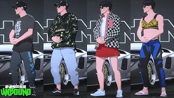 Need For Speed Unbound PS5 - Characters All Clothing Collection (Including DLC Palace)