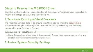Resolving the MSB0001: Internal MSBuild Error in Visual Studio