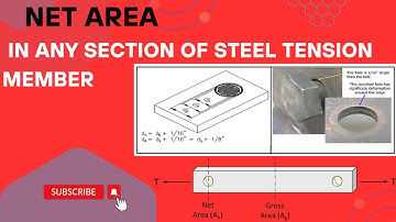 Net area in tension member| how to calculate net area in steel structure| example explanation