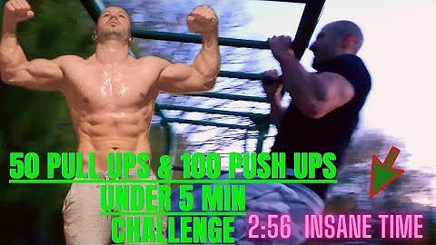50 Pull ups & 100  Knuckle Push ups under 5 min. Challenge!👊