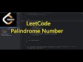 LeetCode Palindrome Number