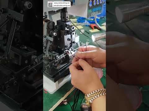Single Wire Stripping & Crimping Machine  Perfect Debugging for Round Tubular Terminals - Shorts