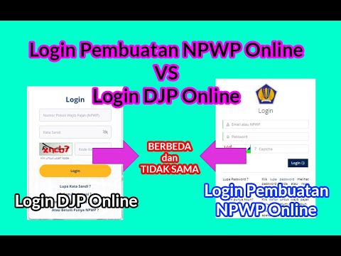 Daftar NPWP Online dan Login DJP Online