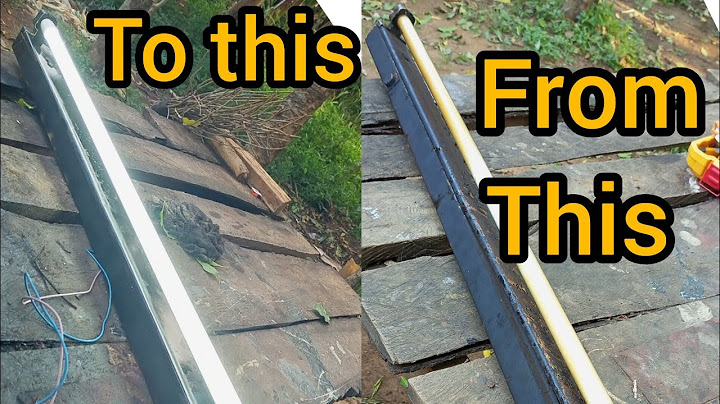 how to  restore an   old fluorescent fitting  into a new one in 7 minutes