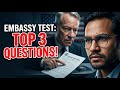 Top 3 Questions Visa Officers Are Asking in  US 🇺🇸 Embassy Test