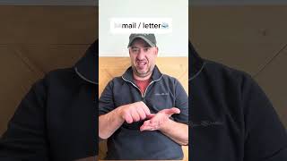 ASL signs for mail, letter, and stamp / Learn ASL