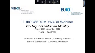 EURO WISDOM City Logistics / Mobility YW4OR Webinar