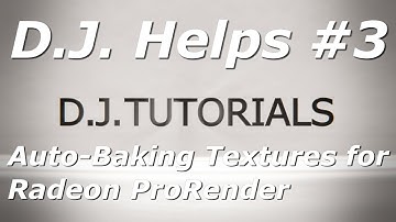 DJ Helps TheBrutalshock | Auto-Baking Textures for Radeon ProRender