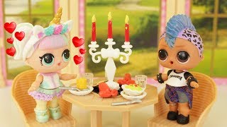 BONECA LOL SURPRESA UNICORNIO E PUNK BOI NO JANTAR NOVELINHA…