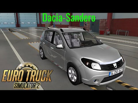 Видео: Euro Truck Simulator 2 Обзор мода (Dacia Sandero)