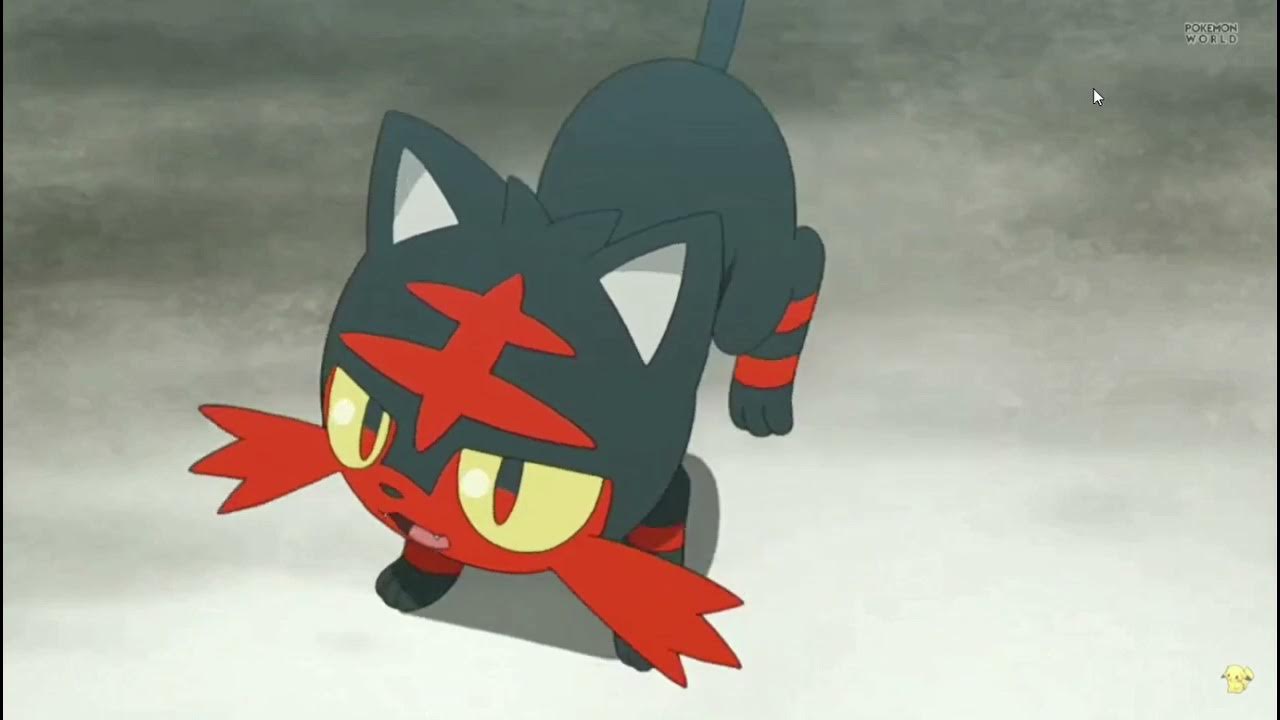 Ash Catches Litten (if pokemon could talk) YouTube