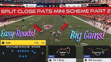 Split Close Pats Mini Scheme Part 2: These Route Combinations Are Deadly vs Man & Zone!