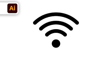 Learn How To Draw Wireless Signal Icon | Adobe Illustrator | FoxGraphix | 2021 | 🦊