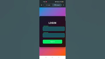 Code Login HTML with Smooth Sharp Gradient Animation #html #css #code
