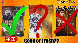 2nd FREE 99 OVR ULTIMATE LEGEND SET READY BUT WAIT!! 99 TRIBUTE TOM BRADY GOOD? FREE 99 D.Lawerence!