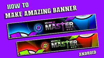 How to Make Gaming Banner on Android || YouTube Banner keise banaye | youtube banner