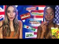 Australian Tries American Candy for the First Time! (Cheat Day)