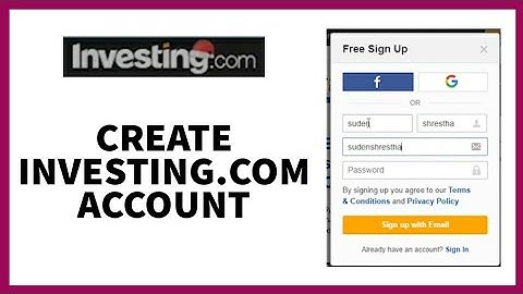 How To Sign In/Sign Up In Investing.com Account? Investing Account Registration (2023).