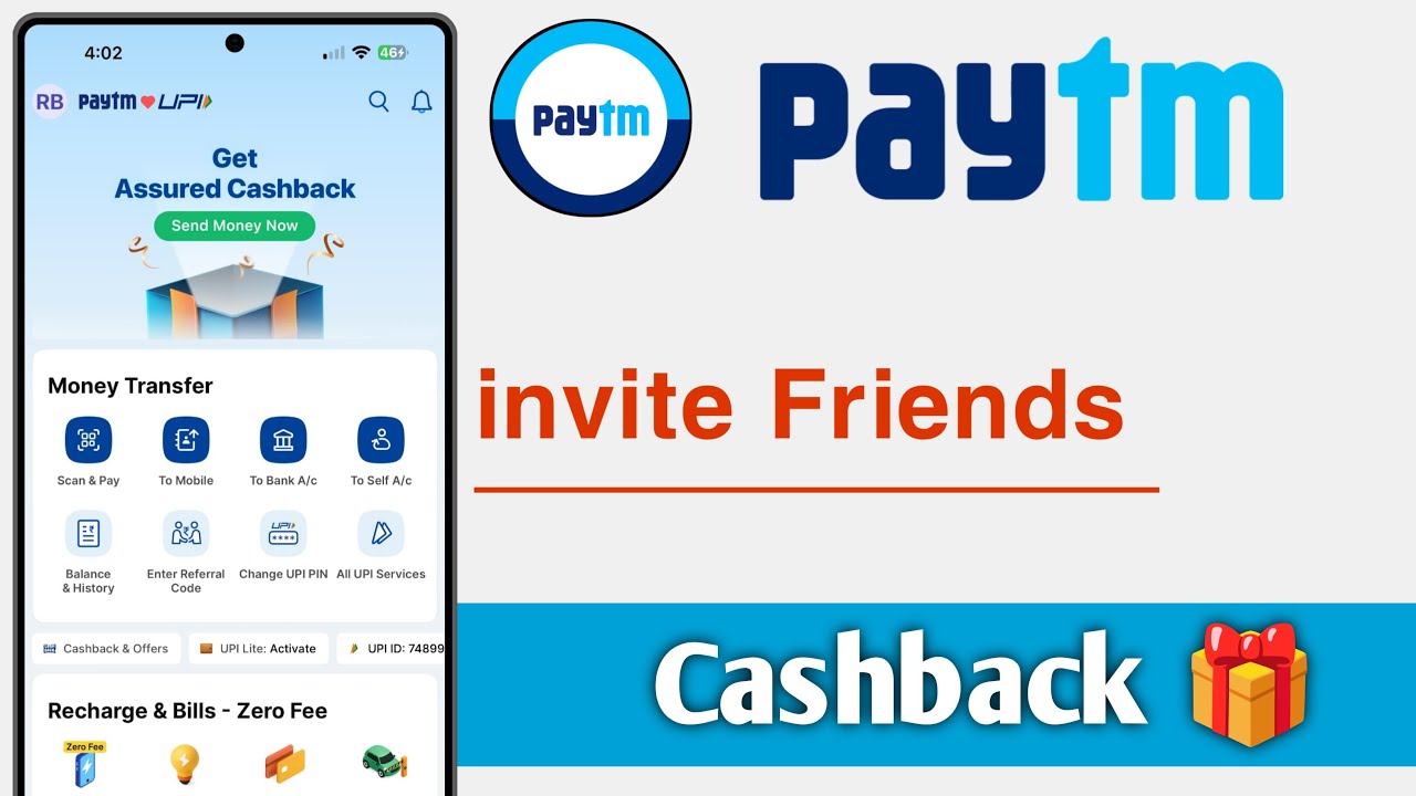 Paytm Invite Friend Cashback