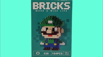 Bricks Make A Wise Life L-038 Luigi (Super Mario Bros) 164 Pcs